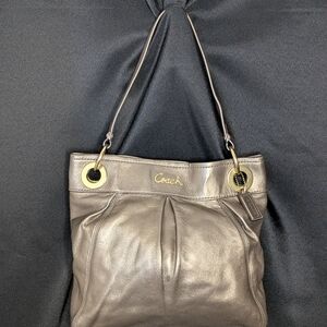 Coach Vintage Metallic Gold Leather Shoulder